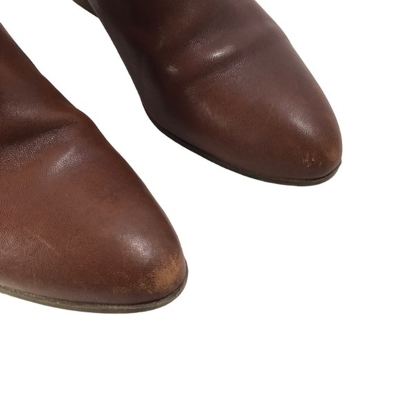 Frye Brown Leather Judith Zip Ankle Boots women’s size 10 - Picture 8 of 10